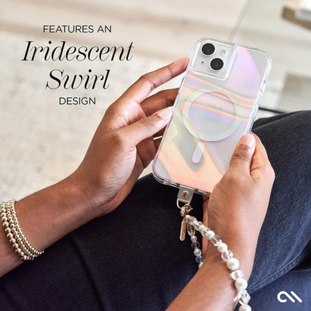 Case-Mate Soap Bubble MagSafe - tok iPhone 15 / iPhone 14 / iPhone 13 (Irizáló)