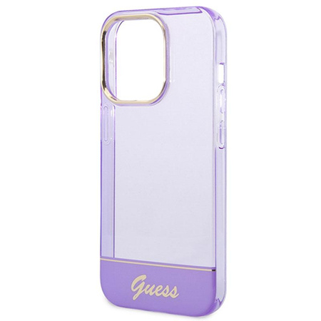 Guess Translucide - Coque iPhone 14 Pro (violet)