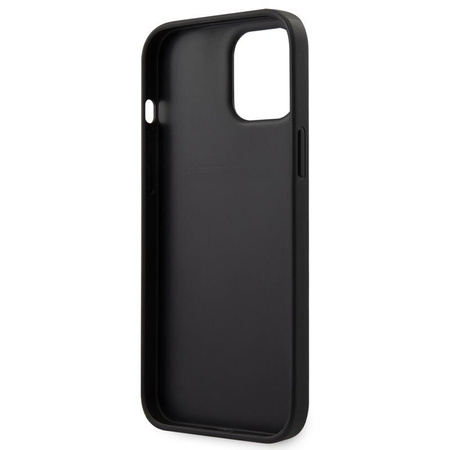 Étui en cuir Bmw Hot Stamp - iPhone 12 Pro Max (noir)
