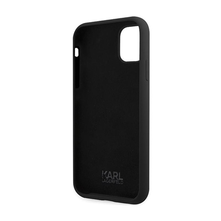 Karl Lagerfeld Silicone Signature - iPhone 11 Case (Black)