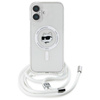 Karl Lagerfeld IML Choupette Head & Cord MagSafe - iPhone 16 Hülle (Transparent)