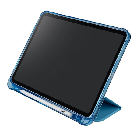 Tucano Satin Case - Etui pour iPad 11" (2025) / iPad 10.9" (2022) avec aimant et support pour Apple Pencil (bleu)