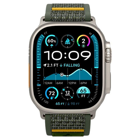 Spigen Athlex Air - Bracelet pour Apple Watch 44/45/46/49 mm (Active Green)