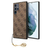 Collection Guess 4G Charms - Étui Samsung Galaxy S22 Ultra (marron)