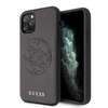 Guess Saffiano 4G Circle Logo - Coque iPhone 11 Pro (noir)