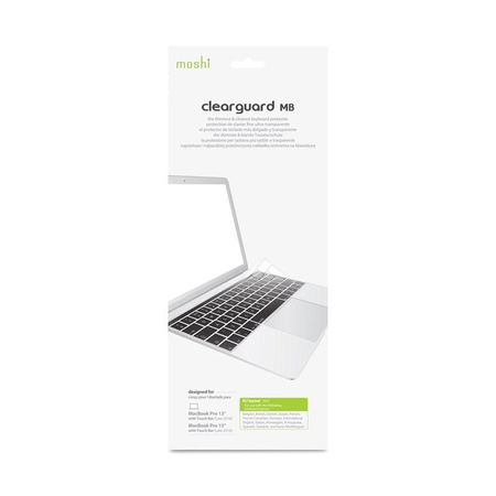 Moshi ClearGuard 12 - Recouvrement de clavier MacBook 12 / MacBook Pro 13 sans Touch Bar (EU layout)