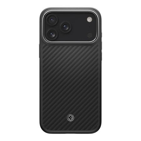 Spigen Enzo Aramid T Mag MagSafe - Case for iPhone 17 Pro Max (Black/Silver)