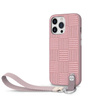 Moshi Altra - Tasche mit abnehmbarem Schlüsselband iPhone 13 Pro (antibakterielles NanoShield™) (Pink)