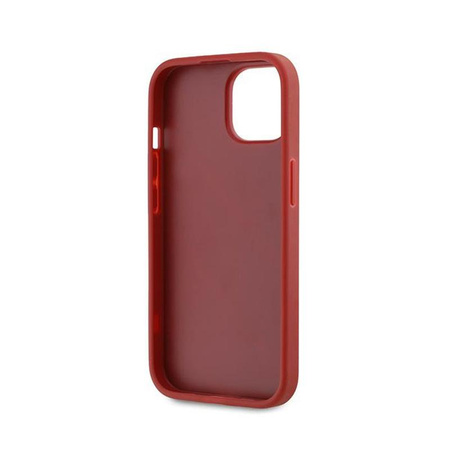 Karl Lagerfeld Diagonal Quilted Script - iPhone 15 / 14 / 13 Case (red)