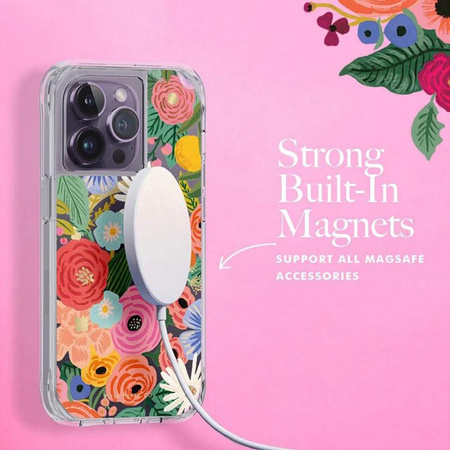 Rifle Paper Clear MagSafe - iPhone 14 Pro Case (Garden Party Blush)