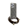 Guess Crossbody Cordon 4G Print - Coque iPhone 15 Pro Max (marron)