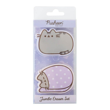 GUMKI DO MAZANIA KOT PUSHEEN DLA DZIECI, do Szkoły, w Pudełku, z Kotem