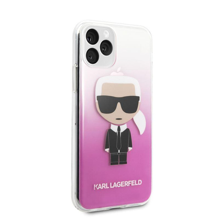 Karl Lagerfeld Iconic Karl Gradient - iPhone 11 Pro Tasche (rosa)