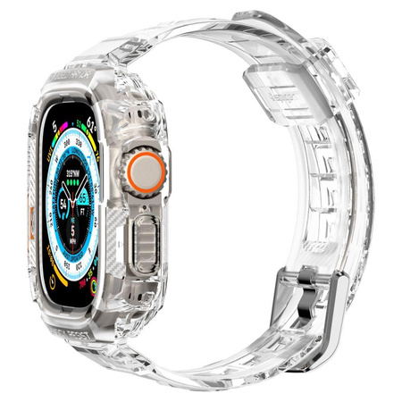 Spigen Rugged Armor Pro - Armband mit Gehäuse für Apple Watch Ultra 49 mm (Transparent)