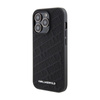 Karl Lagerfeld Quilted K Pattern - iPhone 15 Pro Case (Black)