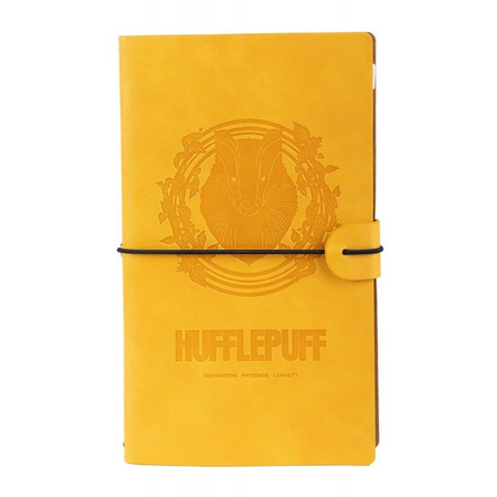 Harry Potter - Hufflepuff carnet de voyage en cuir 12x19.6 cm (Jaune)