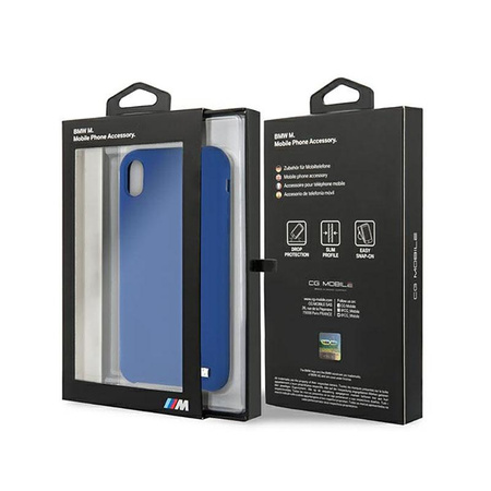 BMW Silicone M Collection - Hülle für iPhone Xr (Blau)