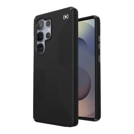 Speck Presidio2 Grip - Samsung Galaxy S25 Ultra tok (fekete/palaszürke/fehér)