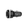 Borofone - Chargeur de voiture 2x USB, noir