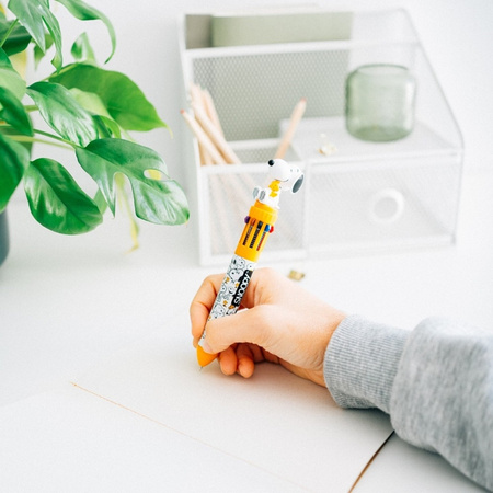 Wielokolorowy Długopis Automatyczny Snoopy 3D 10 Kolorów dla Dzieci 