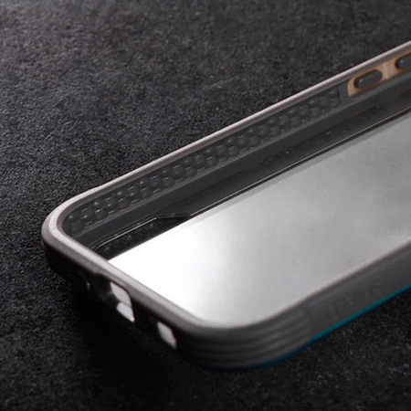 X-Doria Raptic Shield - Coque en aluminium pour iPhone 14 Pro (Testé en chute 3m) (Bleu Marine)