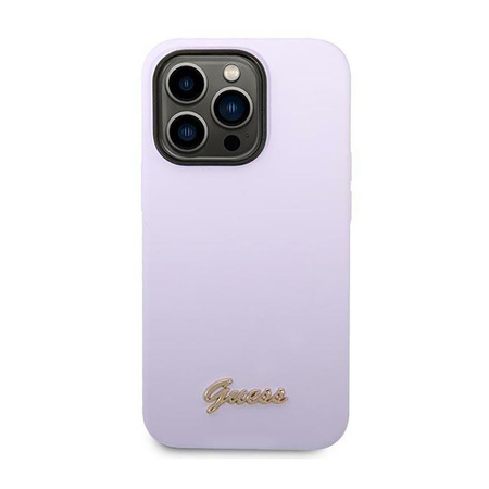 Guess Silikon Vintage - iPhone 14 Pro Max Tasche (lila)