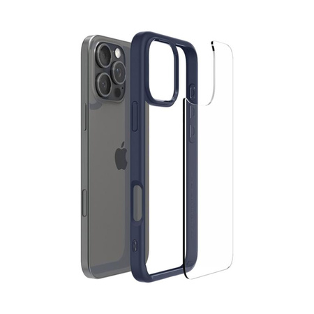 Spigen Ultra Hybrid - Hülle für iPhone 16 Pro Max (Marineblau)