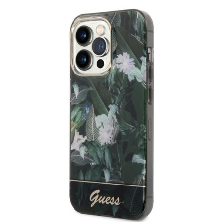 Guess Jungle Case - iPhone 14 Pro Tasche (grün)