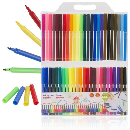 Topwrite - Set de marqueurs / stylos marqueurs / marqueurs 50 pcs.