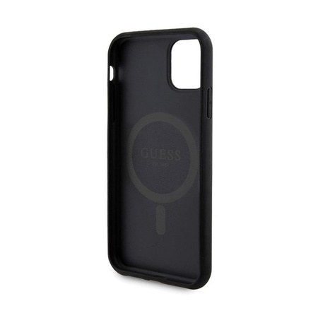 Guess Bundle Pack MagSafe 4G Metal Gold Logo - tok szett + Power Bank 5000mAh MagSafe iPhone 11 (fekete)
