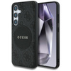 Guess 4G Round Patch Classic Logo MagSafe - tok Samsung Galaxy S25 készülékhez (fekete)