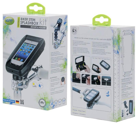 iGrip Universal Biker Stem Splashbox - Universal bike mount for smartphones