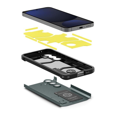 Spigen Tough Armor - pouzdro pro Samsung Galaxy S24 FE (Abyss Green)