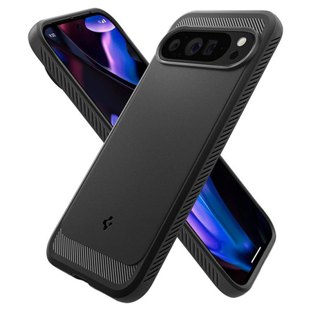 Spigen Rugged Armor - Étui pour Google Pixel 9 Pro XL (Noir mat)