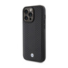BMW Leather Diamond Pattern - Étui pour iPhone 15 Pro Max (noir)