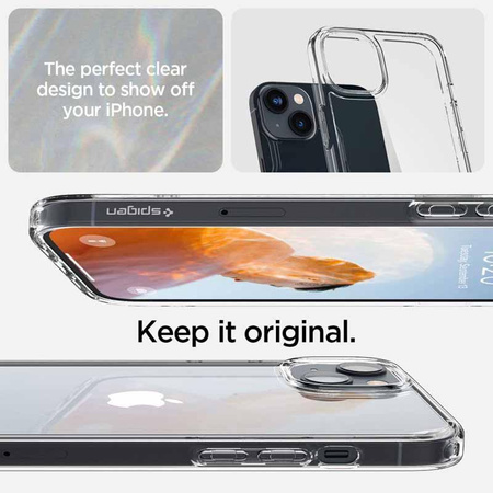 Spigen Ultra Hybrid - Coque pour iPhone 14 (Transparent)