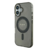 Guess IML Rhinestones MagSafe - Coque iPhone 16 (noir)