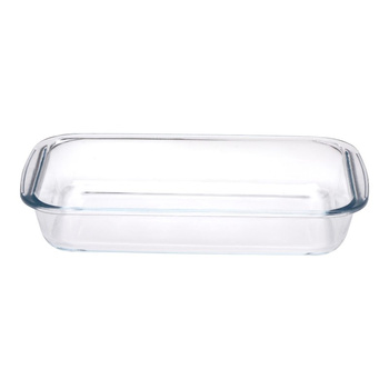 Alpina - Glass ovenproof dish for baking, rectangular, 29.5x17.5x5 cm, 1.6 L