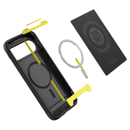 ETUI DO GOOGLE PIXEL 10 PRO XL do MAGSAFE SPIGEN RUGGED ORYGINALNE CZARNE