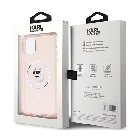 Karl Lagerfeld IML Choupette MagSafe - iPhone 11 Etui (rosa)