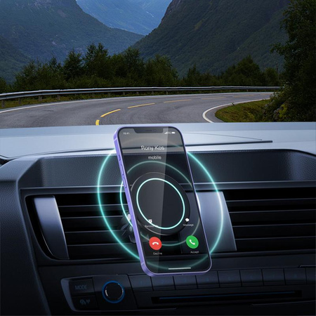 Crong Carclip Magnetic - MagSafe Magnetische Autohalterung (Schwarz)