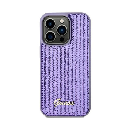 Guess Sequin Script Metal - iPhone 13 Pro Case (purple)