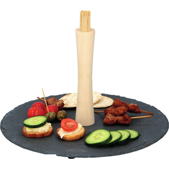 Alpina - Set de service pour le goûter 30 cm (plateau et baguettes)