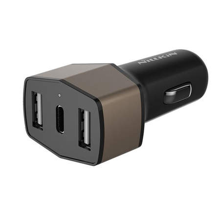 Nillkin Celerity Autoladegerät - Autoladegerät 2x USB + USB-C, 32W (Gold)