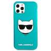 Karl Lagerfeld Choupette Head - iPhone 12 / iPhone 12 Pro Tasche (fluo blau)