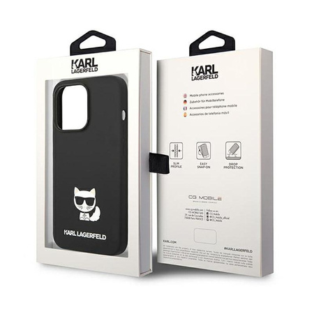 Karl Lagerfeld Choupette Body - Case for iPhone 14 Pro (Black)