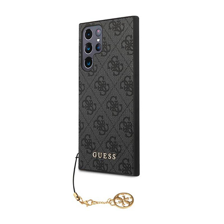 Collection Guess 4G Charms - Étui Samsung Galaxy S23 Ultra (gris)