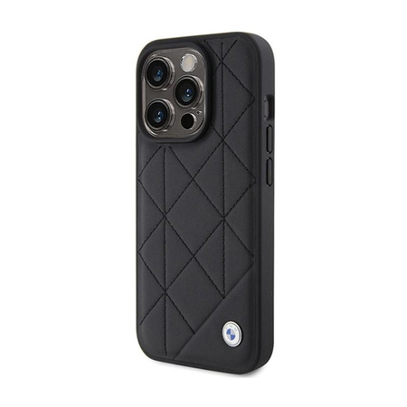 BMW Leather Quilted - iPhone 15 Pro Max Case (black)