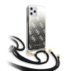 Guess 4G Gradient Hard Case - Coque avec dragonne amovible iPhone 11 Pro (Noir)
