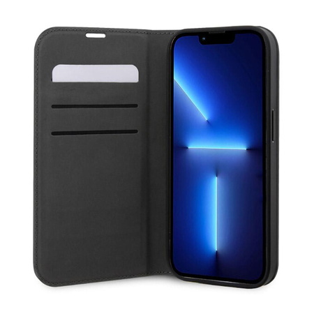 Karl Lagerfeld Booktype NFT Saffiano Karl & Choupette - Tasche für iPhone 14 Pro (Silber)